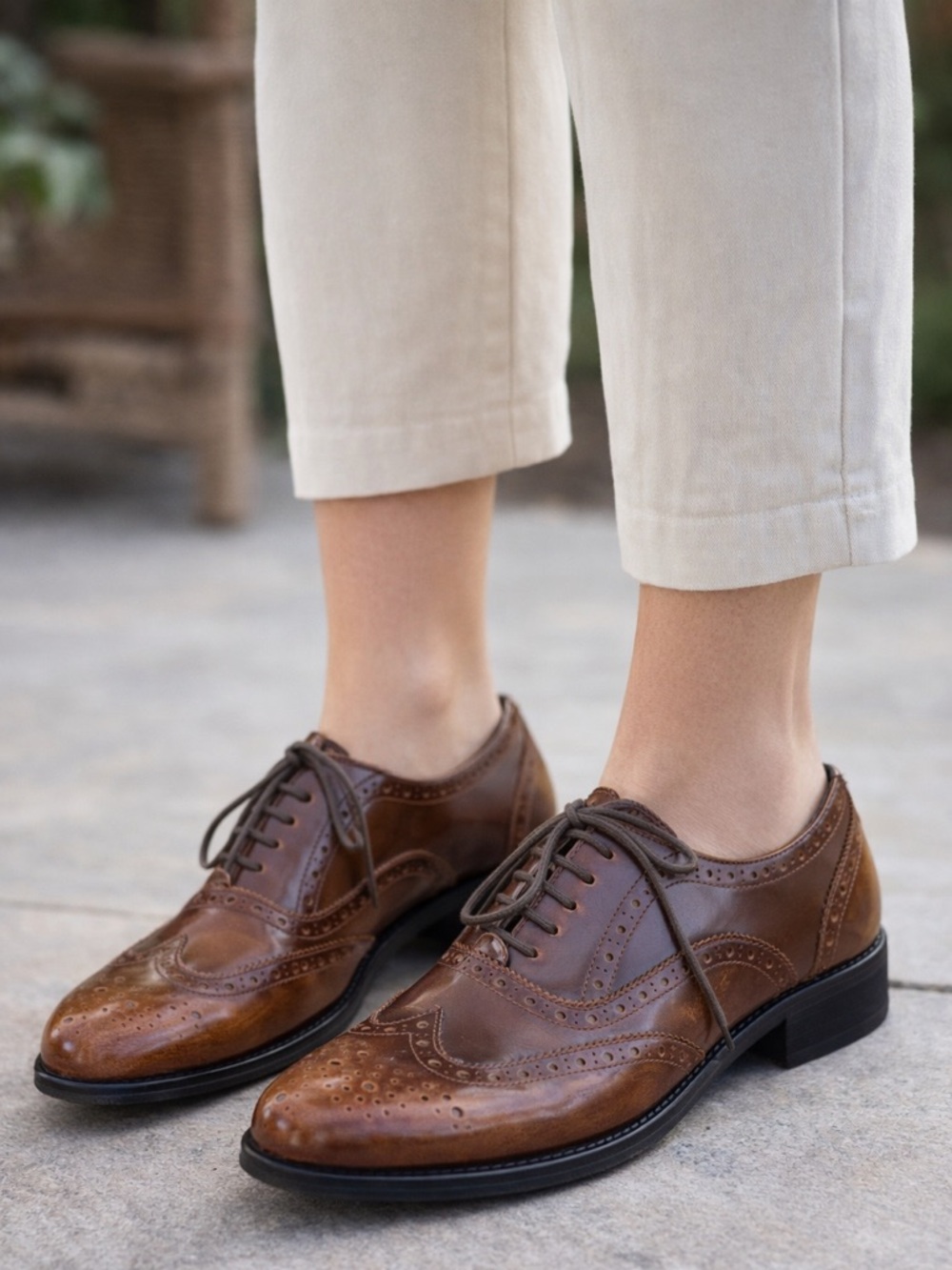 G. H. Bass & Co. Leather Wingtip Women’s  Oxfords